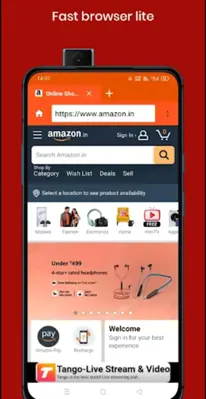 Fast Browser lite android App screenshot 2